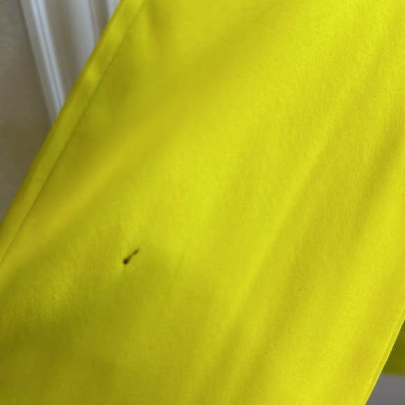 New SER.O.YA MARISSA SILK DRESS NEON LIME YELLOWISH SIZE small - Picture 12 of 13